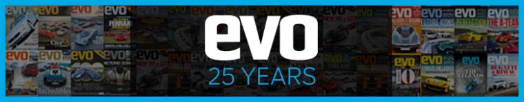 evo web banner celebrating 25 years of evo 