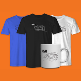 image of evo merchandise on the evo store 