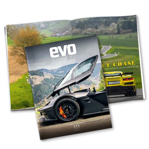 evo cover and page spread